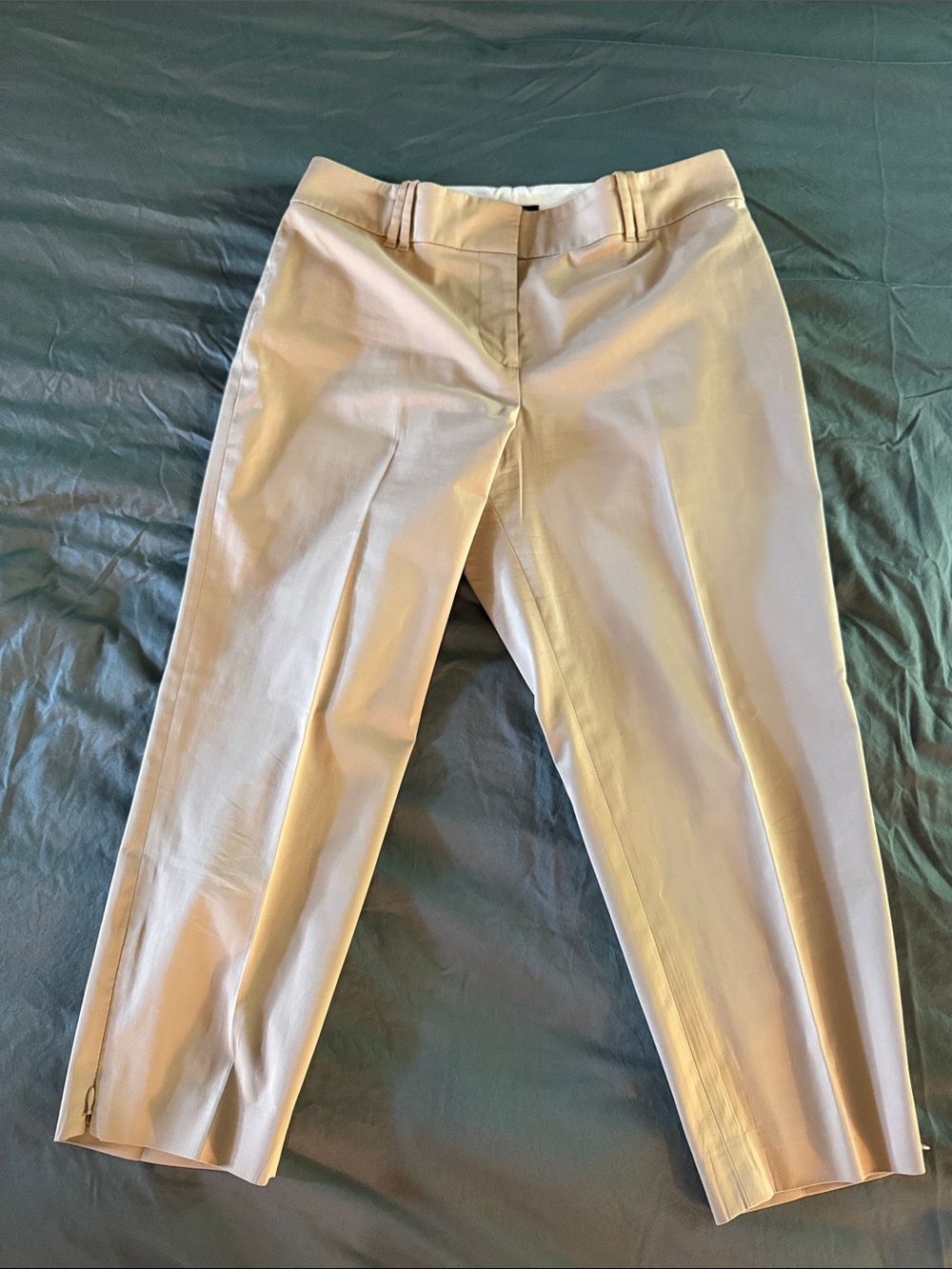 Ann Taylor Beige Cropped Ankle Pants
